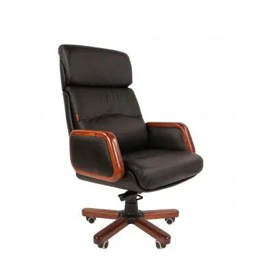 Офисное кресло Chairman 417 Россия кожа черная RU - 2