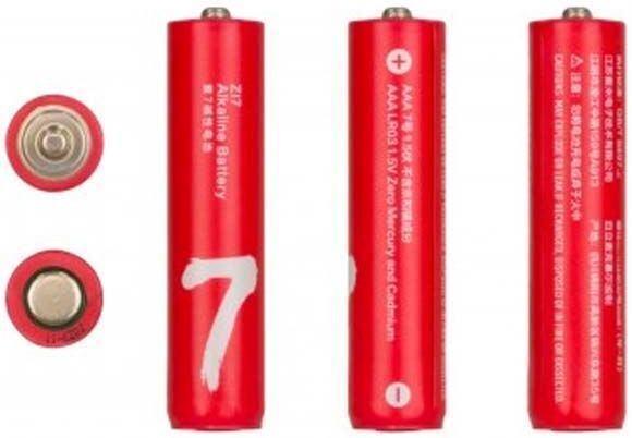 Батарейки алкалиновые ZMI Rainbow Zi7 типа AAA (уп. 4 шт) (Red) - 4