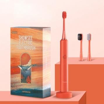 Зубная электрощетка ShowSee D2 Electric Toothbrush (футляр) (Orange) - 5