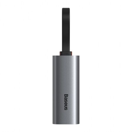 Адаптер сетевой BASEUS Steel Cannon, USB A/Type-C- LAN, темно-серый - 7