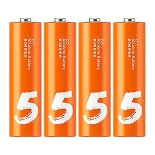 Батарейки алкалиновые ZMI Rainbow Zi5 типа AA (уп. 4 шт) (Orange) - 4