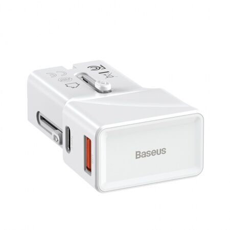 Зарядное устройство BASEUS Universal Conversion Plug Charger, 3A, 18W, белый - 3