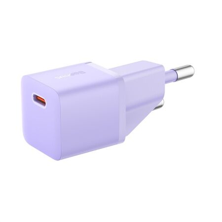 Зарядное устройство BASEUS GaN5 Fast Charger(mini) USB-C, 3A, 20W, фиолетовый - 1