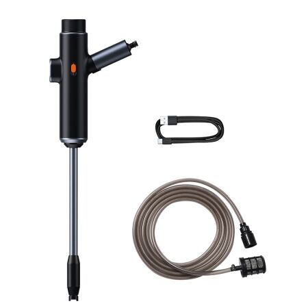 Пистолет для автомойки BASEUS Dual Power Portable Electric Car Wash Spray Nozzle, 2A, черный - 4