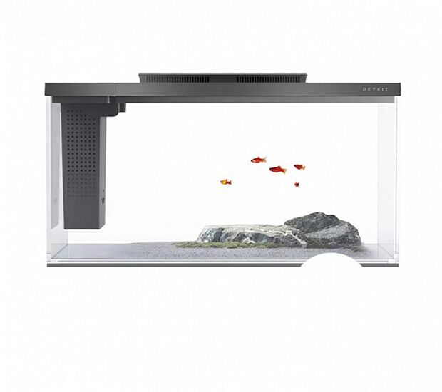 Умный аквариум с оформлением Petkit Origin Fish Single Cylinder with Landscape Quiet Stone Set 10L - 1