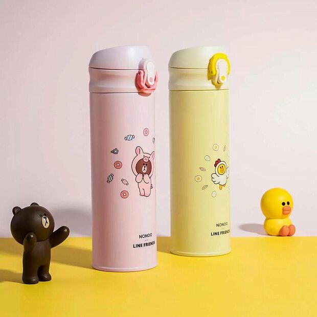 Xiaomi Nonoo Line Friends Vitality Bouncing Mug 480 ml (Yellow) - 2