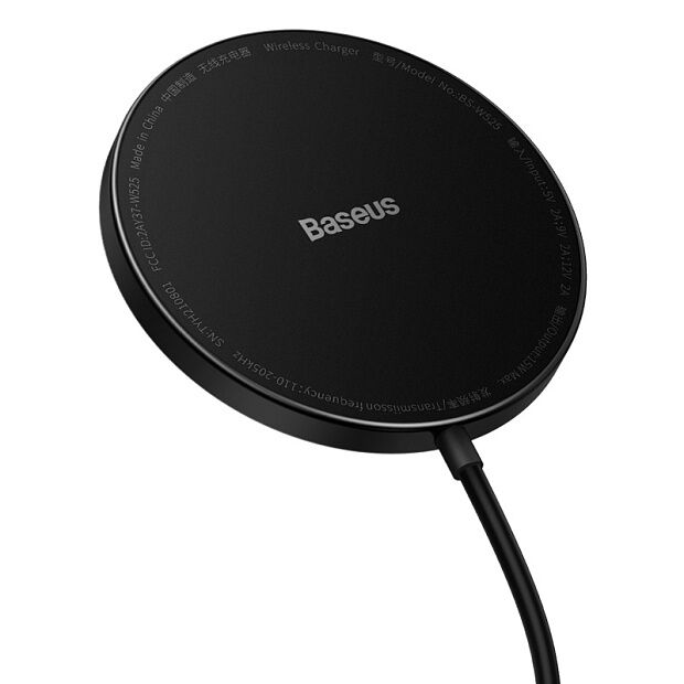 Беспроводное зарядное устройство BASEUS Simple Mini2 для iPhone 12/13, 15W, черный - 2