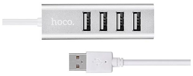 USB Хаб Hoco HB1 4хUSB (Silver) - 3