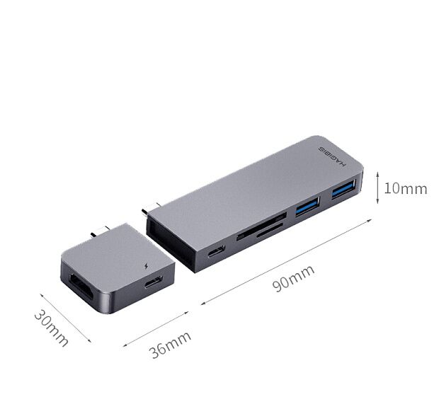 USB-разветвитель HAGiBiS MC1L Type-C Data Hub Adapter - 3