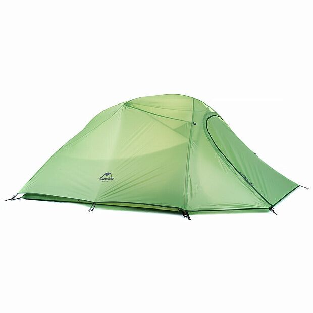 Палатка Naturehike Сloud up 2 210T NH17T001-T двухместная с ковриком, зеленая, 6927595730577 - 1