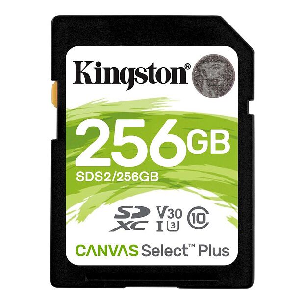 Карта памяти SDXC Kingston Canvas Select Plus, 256 Гб, UHS-I Class U3 V30 (SDS2/256GB) RU - 2