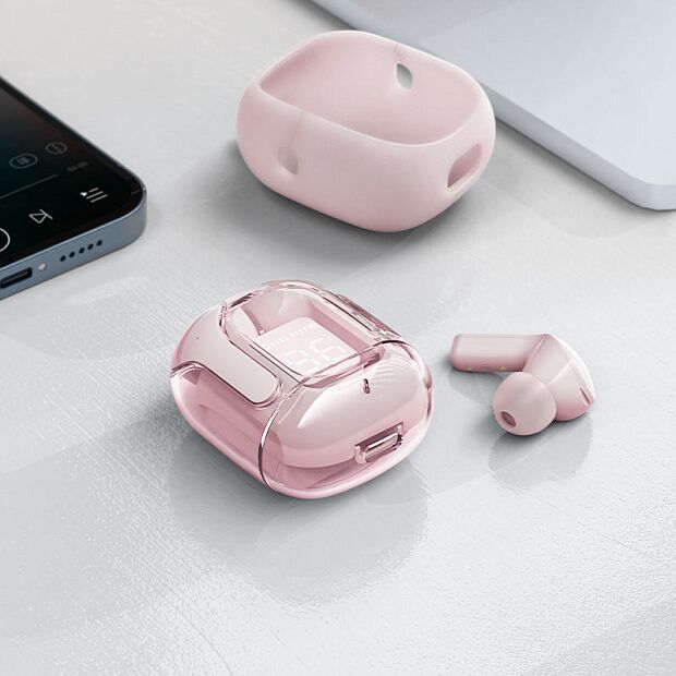 Беспроводные наушники ACEFAST T6 True Wireless Stereo Headset (Pink) - 3