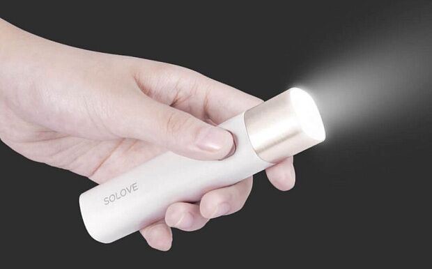 Портативный фонарик SOLOVE X3s Portable Flashlight Mobile Power (White) - 4