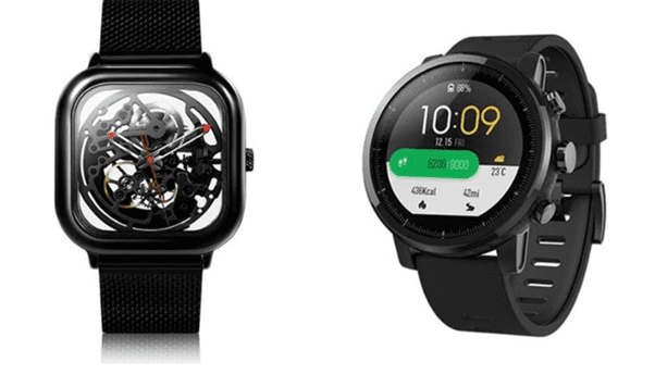 Сравнение дизайна часов Xiaomi CIGA Design Watch и Amazfit Smartwatch 2