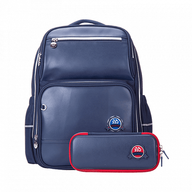 Ортопедический рюкзак с пеналом Xiaomi Yang Small Student Backpack 3-6 Class (Blue/Синий) 
