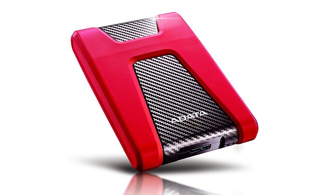Внешний жесткий диск Portable HDD 2TB ADATA HD650 (Red), Silicone, USB 3.2 Gen1, 121x81x21mm, 201g - 4